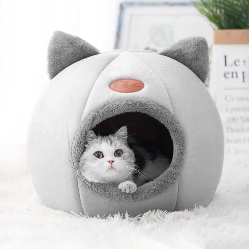 New Deep Sleep Comfort In Winter Cat Bed Iittle Mat Basket Small Dog House Products Pets Tent Cozy Cave Nest Indoor Cama Gato-4